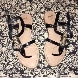Leopard sandals